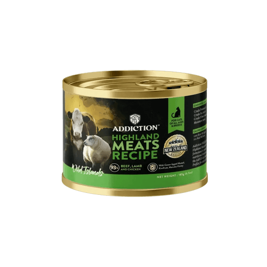 Wild Islands Highland Meats Premium Lamb & Beef Grain-Free Canned Cat Food Addiction Pet Foods USA