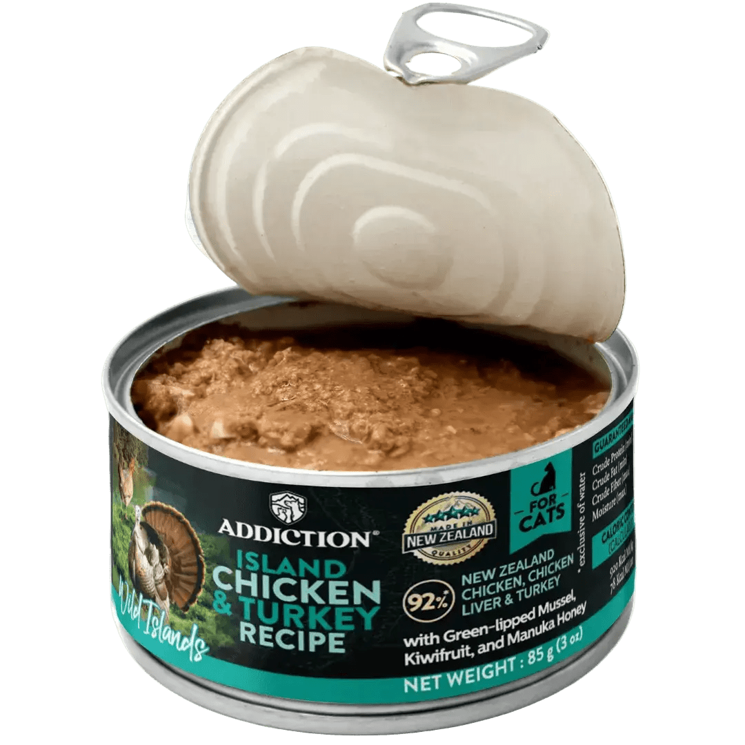 Wild Islands Island Birds Premium Chicken & Turkey Grain-Free Canned Cat Food Addiction Pet Foods USA
