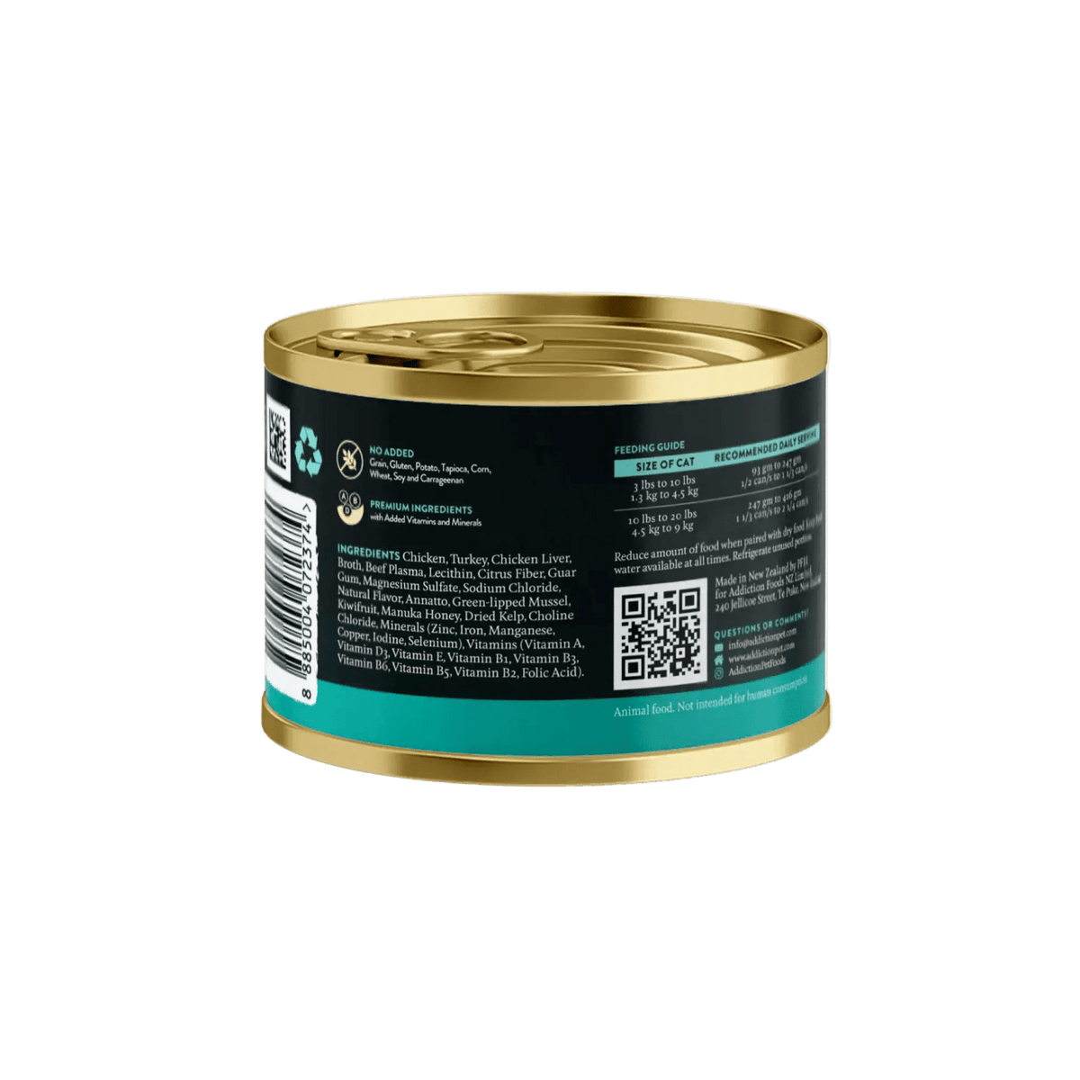 Wild Islands Island Birds Premium Chicken & Turkey Grain-Free Canned Cat Food Addiction Pet Foods USA