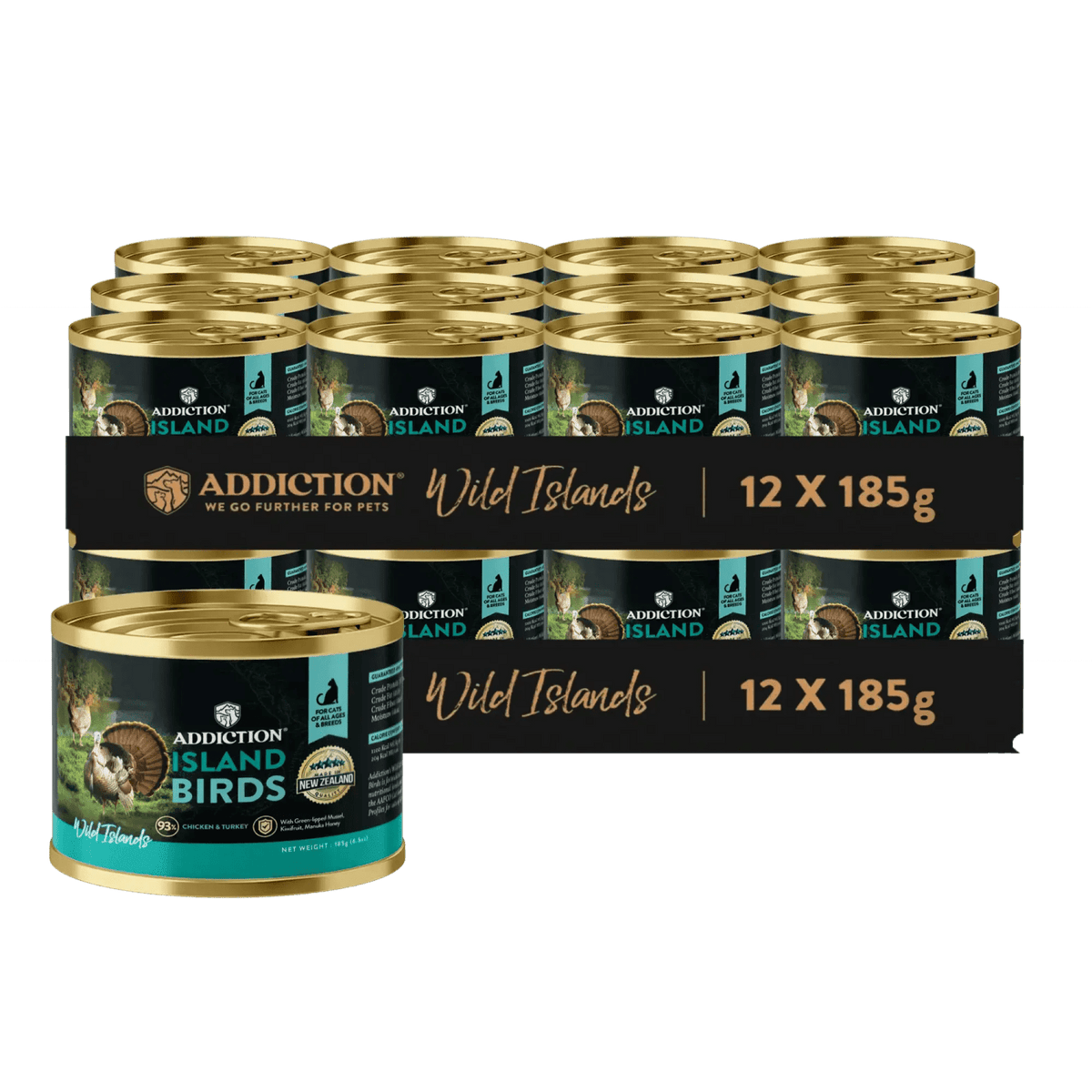 Wild Islands Island Birds Premium Chicken & Turkey Grain-Free Canned Cat Food Addiction Pet Foods USA