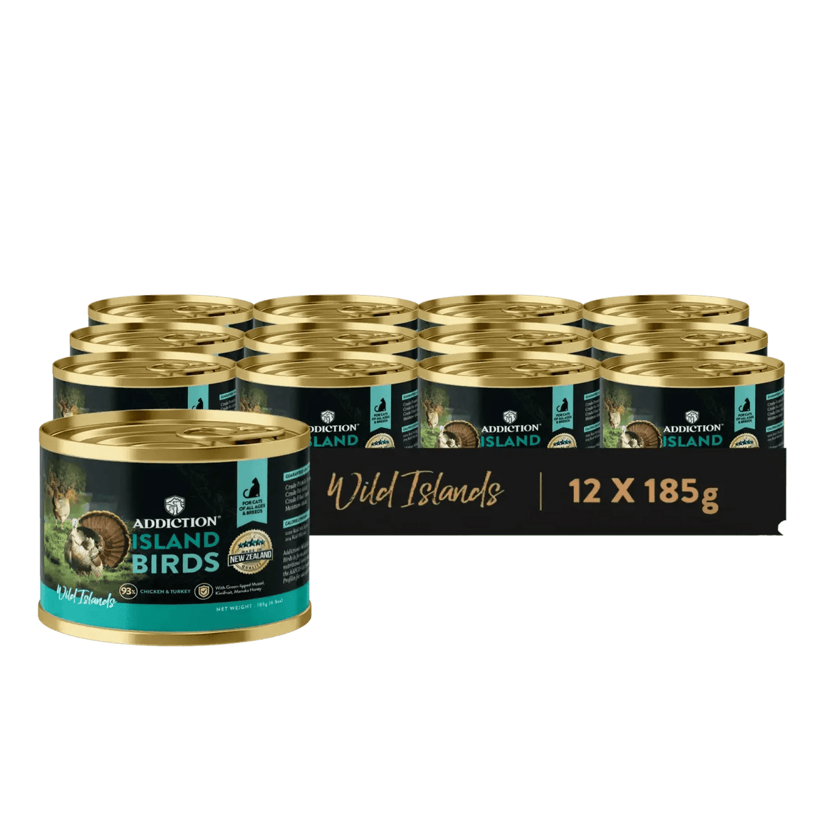 Wild Islands Island Birds Premium Chicken & Turkey Grain-Free Canned Cat Food Addiction Pet Foods USA