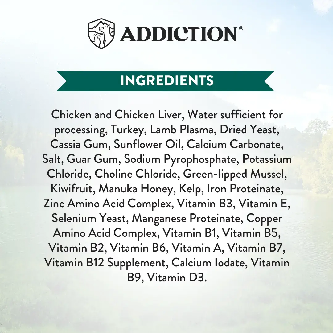 Wild Islands Island Chicken & Turkey Recipe Premium Grain-free Canned Dog Food 185g Addiction Pet Foods USA
