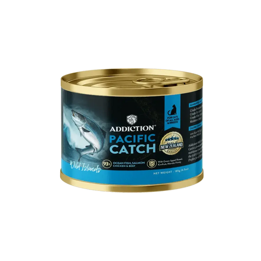 Wild Islands Pacific Catch Premium Ocean Fish & Salmon Grain-Free Canned Cat Food Addiction Pet Foods USA
