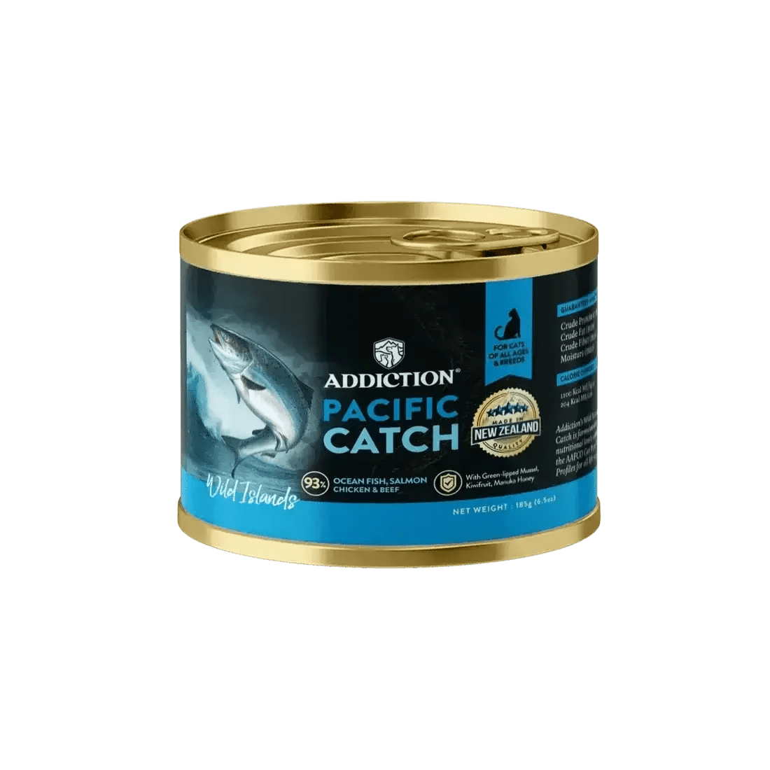 Wild Islands Pacific Catch Premium Ocean Fish & Salmon Grain-Free Canned Cat Food Addiction Pet Foods USA