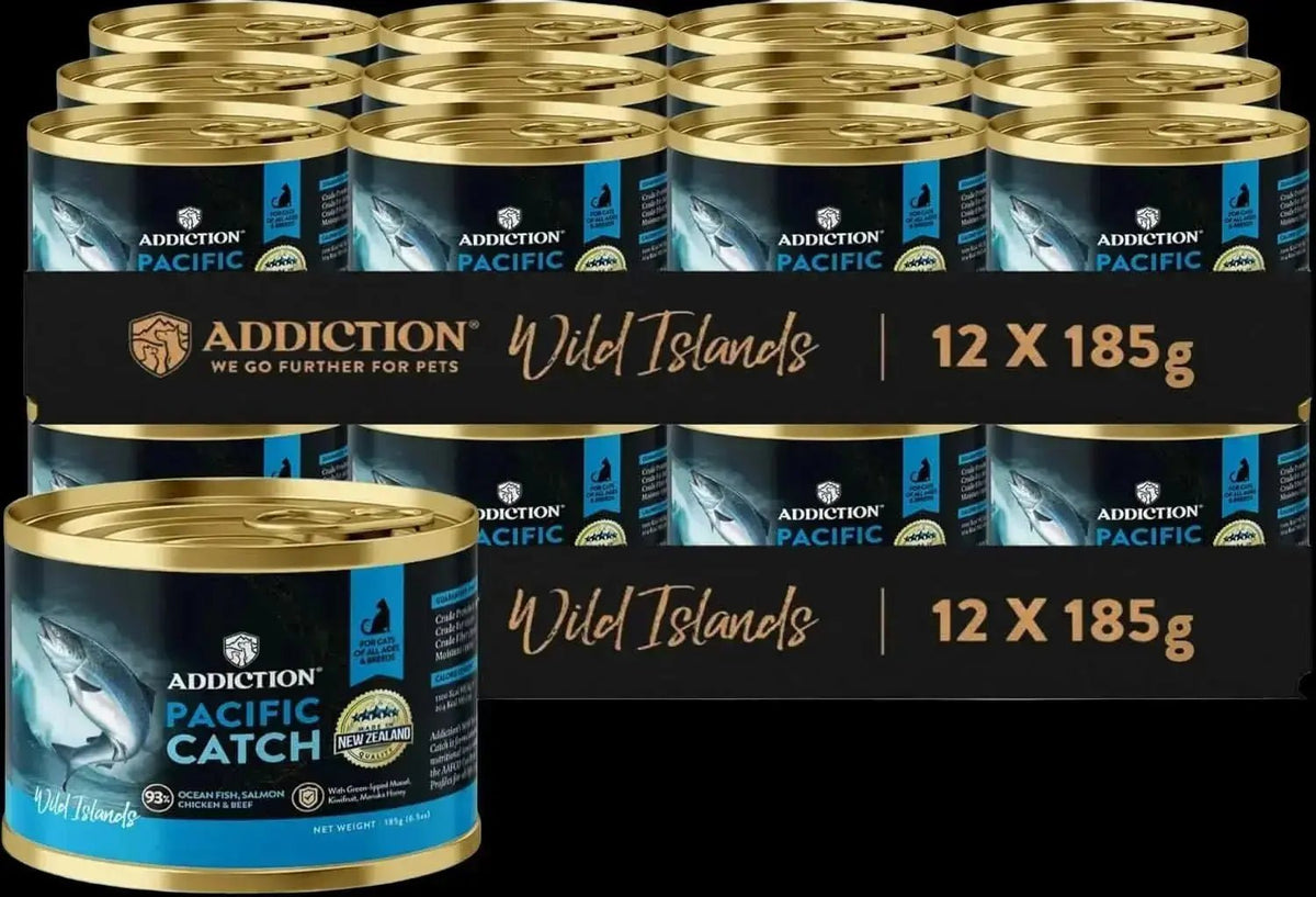 Wild Islands Pacific Catch Premium Ocean Fish & Salmon Grain-Free Canned Cat Food Addiction Pet Foods USA