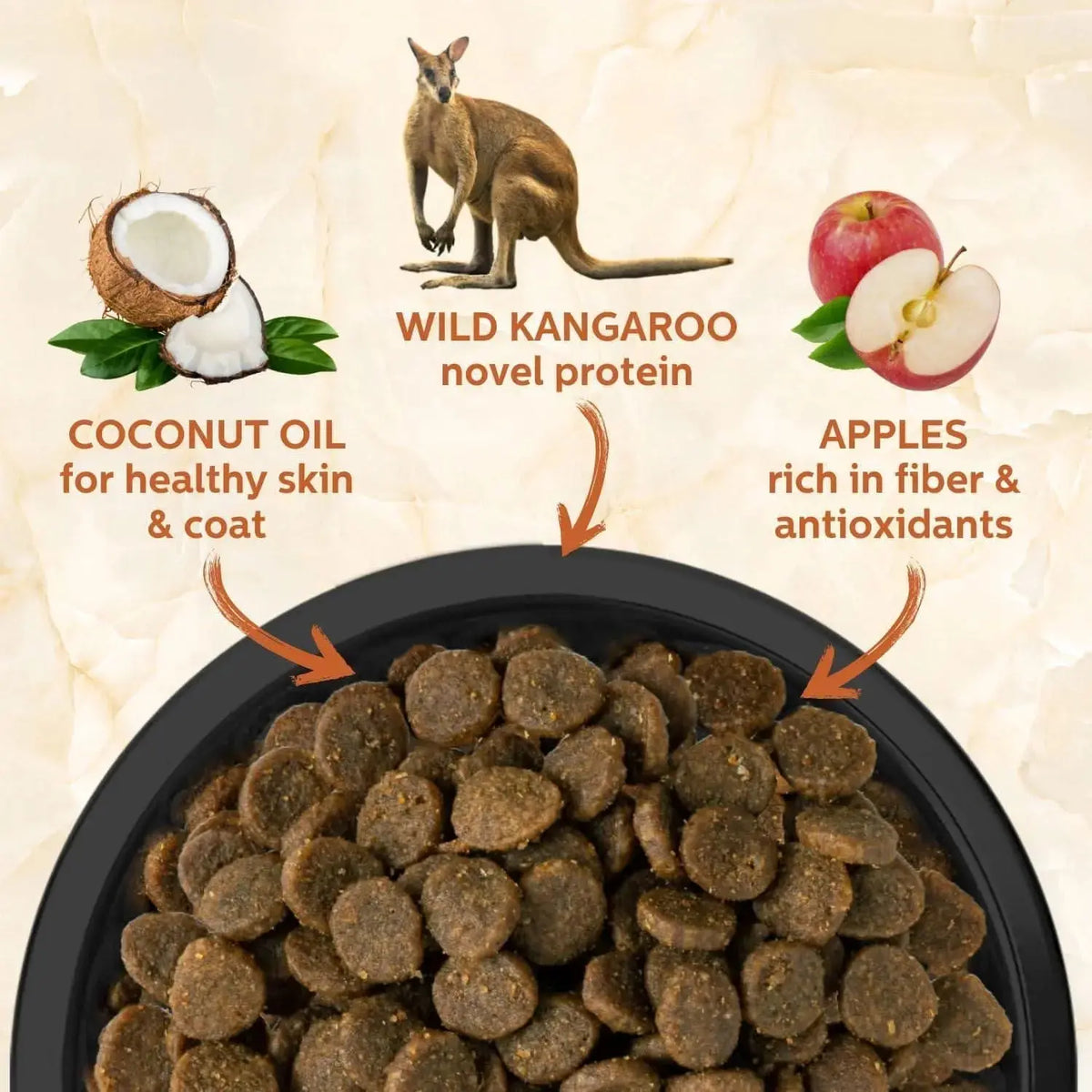 Wild Kangaroo & Apples Recipe Dry Dog Food Addiction Pet Foods USA