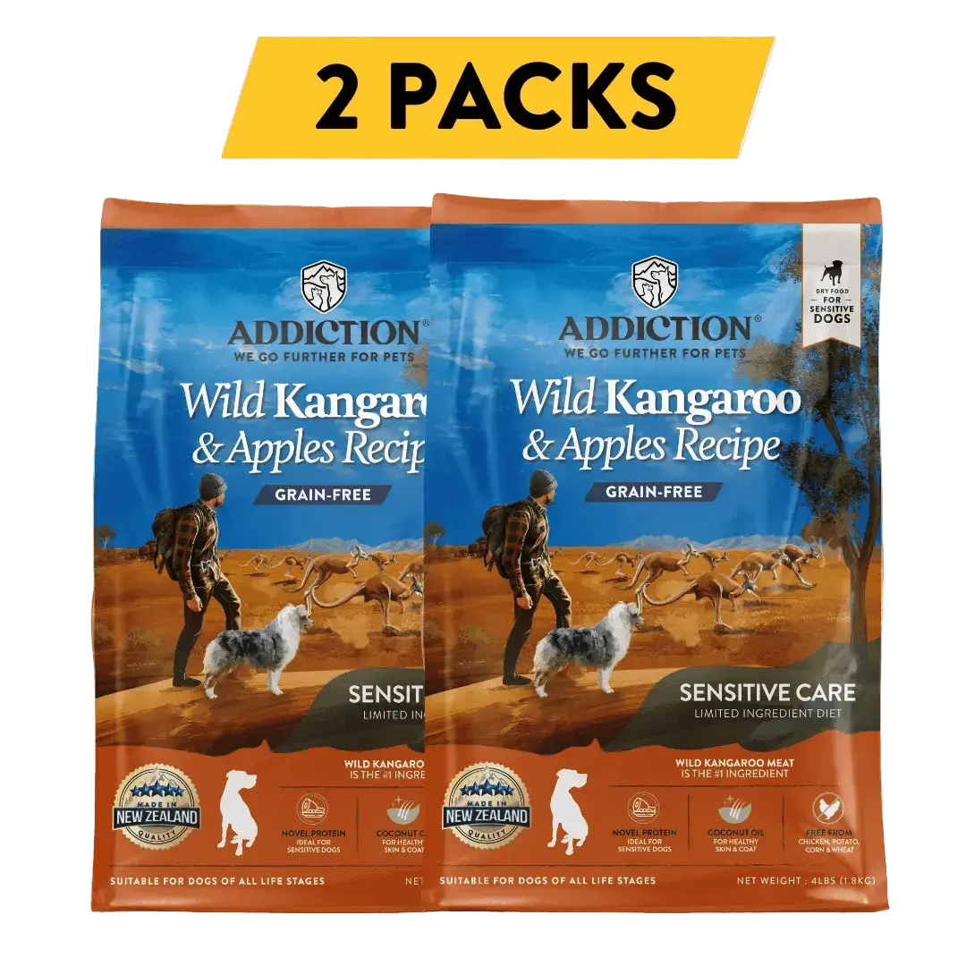 Wild Kangaroo & Apples Recipe Dry Dog Food Addiction Pet Foods USA