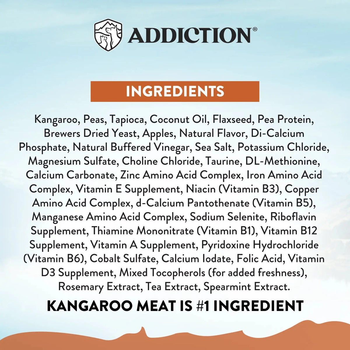 Wild Kangaroo & Apples Recipe Dry Dog Food Addiction Pet Foods USA