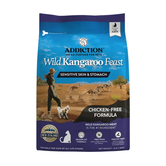 Wild Kangaroo Feast Dry Cat Food Addiction Pet Foods USA