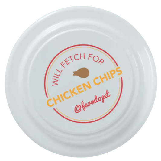 Will Fetch for Chicken Chips Dog Frisbee | Fun Toy for Dogs and Humans - Frisbee