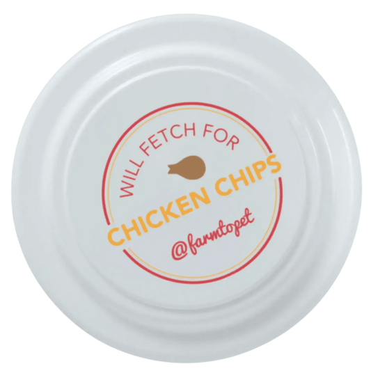 Will Fetch for Chicken Chips Dog Frisbee | Fun Toy for Dogs and Humans - Frisbee