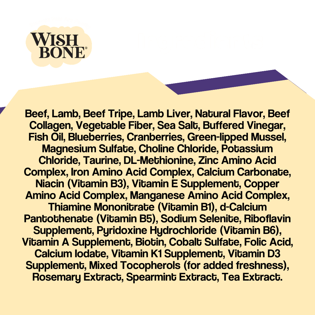 Wishbone Air-Dried Beef & Lamb Recipe Dog Food - 454g Addiction Pet Foods USA