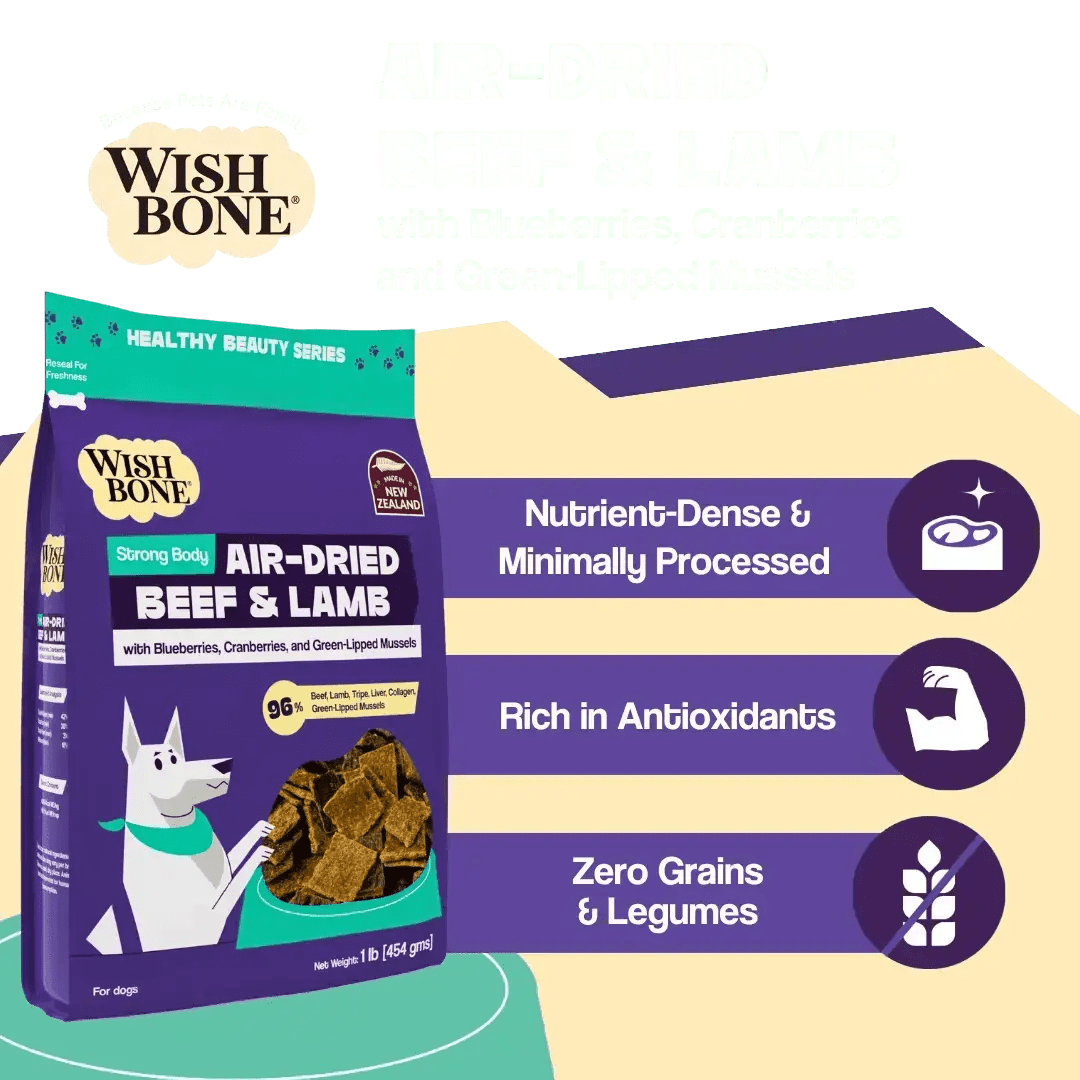 Wishbone Air-Dried Beef & Lamb Recipe Dog Food - 454g Addiction Pet Foods USA