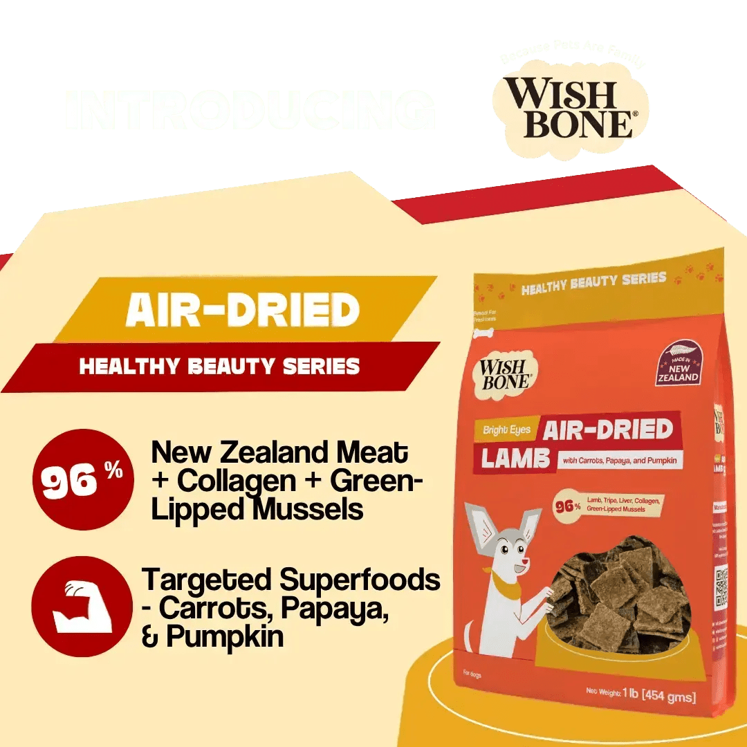 Wishbone Air-Dried Lamb Recipe Dog Food - 454g Addiction Pet Foods USA