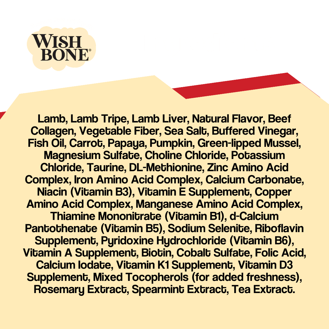 Wishbone Air-Dried Lamb Recipe Dog Food - 454g Addiction Pet Foods USA