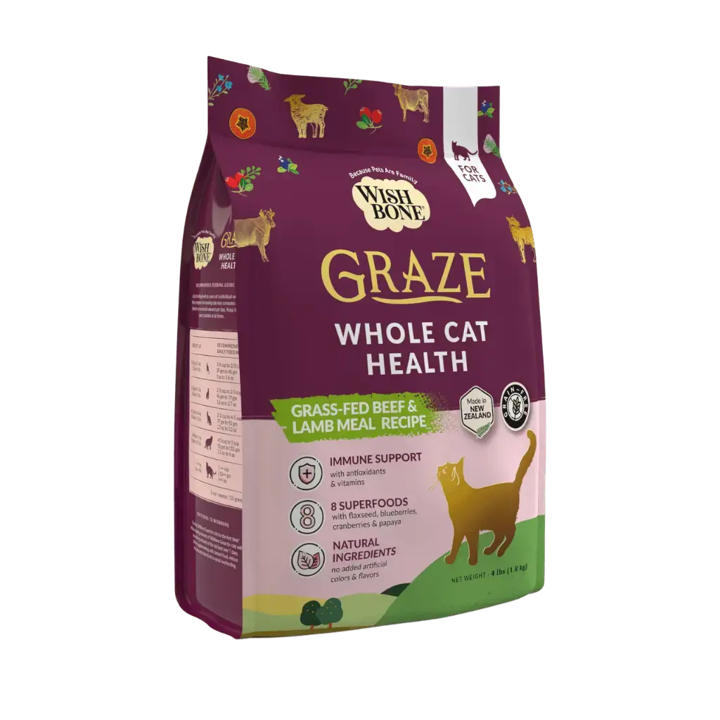 Wishbone Graze Beef and Lamb Dry Cat Food Addiction Pet Foods USA