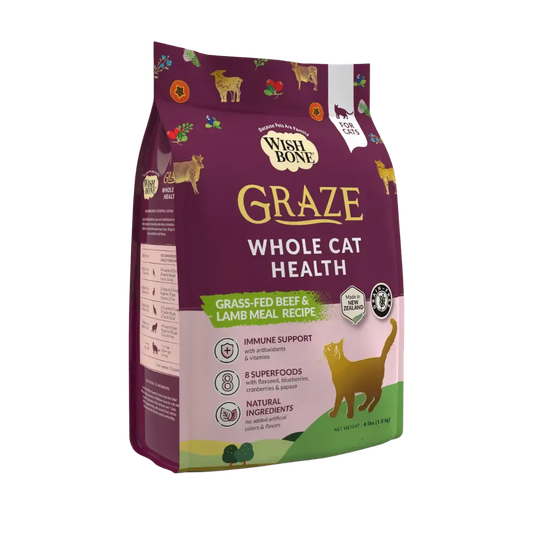 Wishbone Graze Beef and Lamb Dry Cat Food Addiction Pet Foods USA