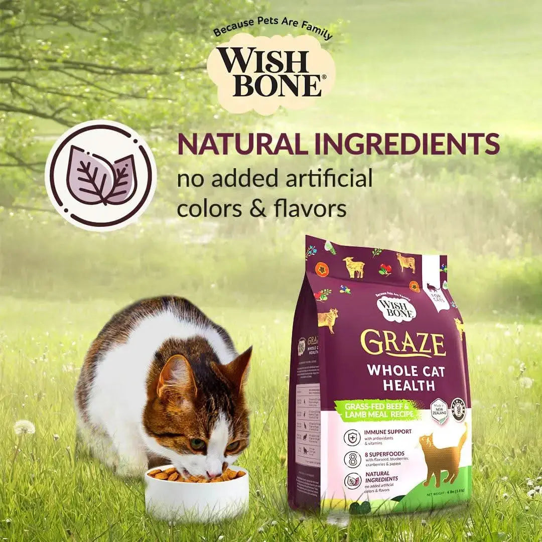 Wishbone Graze Beef and Lamb Dry Cat Food Addiction Pet Foods USA