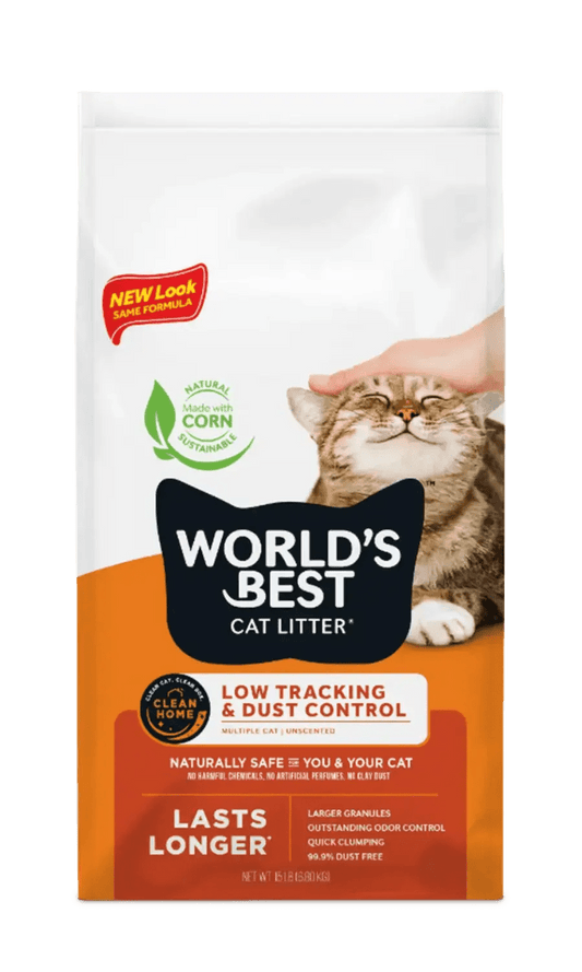 Worlds Best Low Tracking & Dust Control Unscented Cat Litter - True Pet Market
