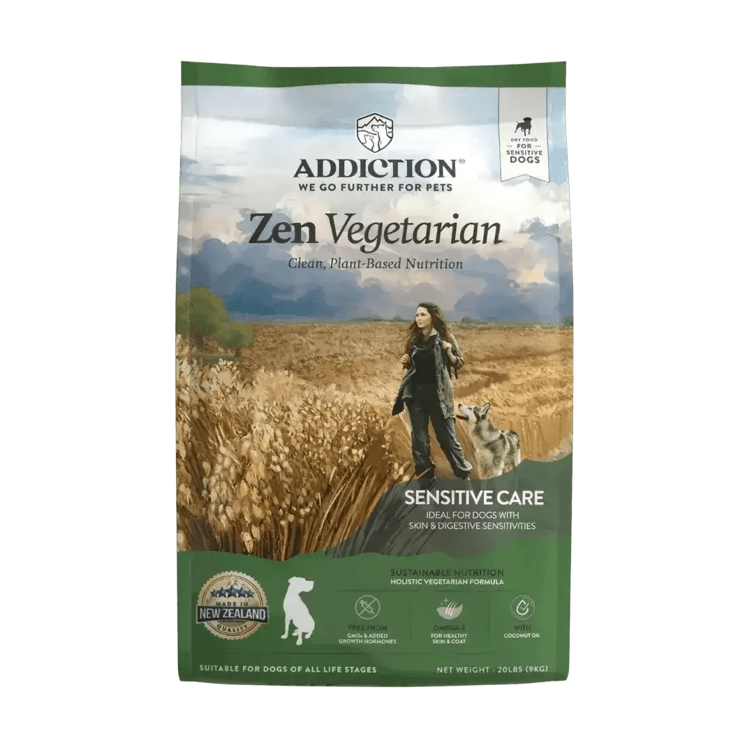 Zen Vegetarian Dry Dog Food Addiction Pet Foods USA