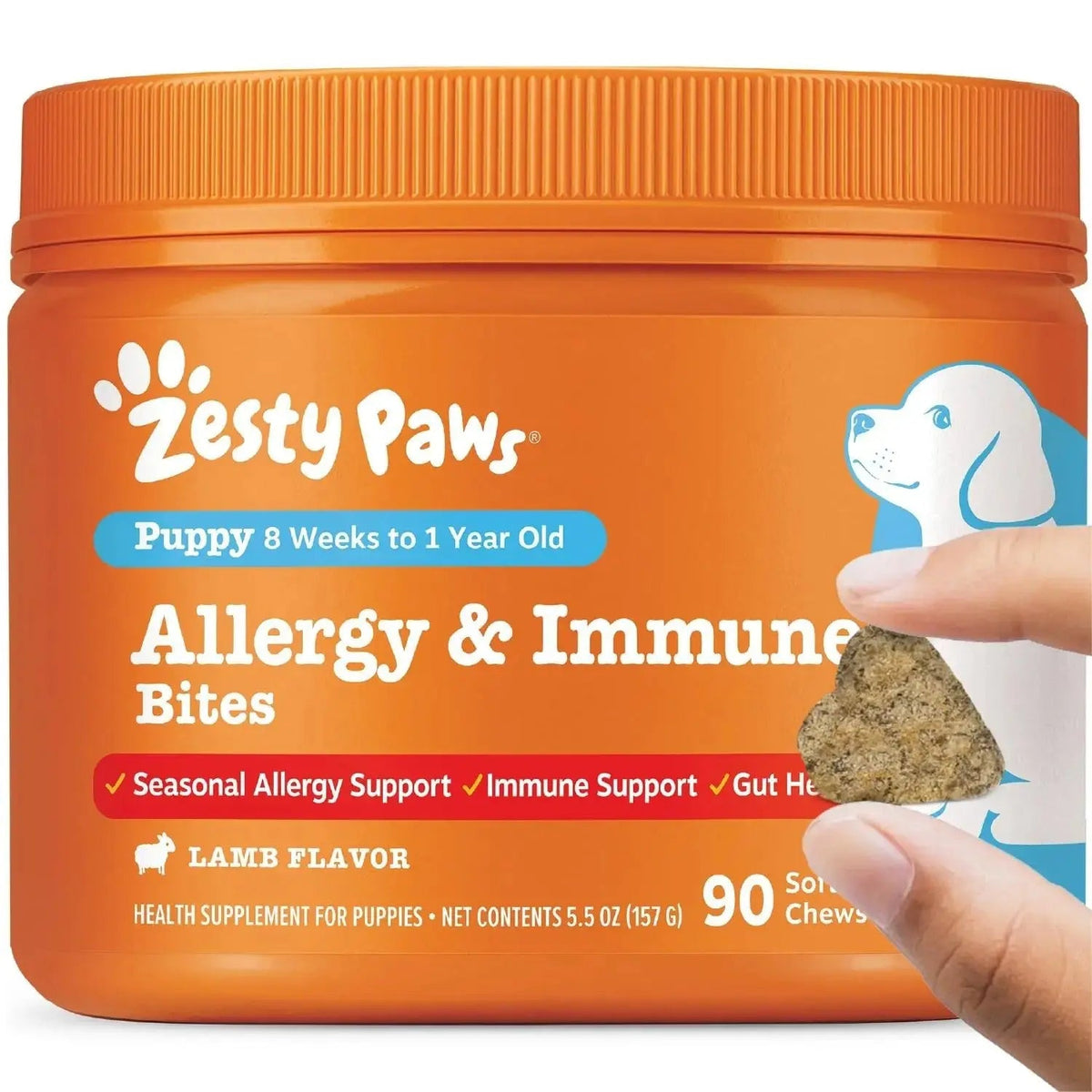 Zesty Paws Dog Allergy Relief- Dog Itching Skin Relief- Dog Probiotics for Itchy Skin and Itchy Ears- Dog Allergy Paw