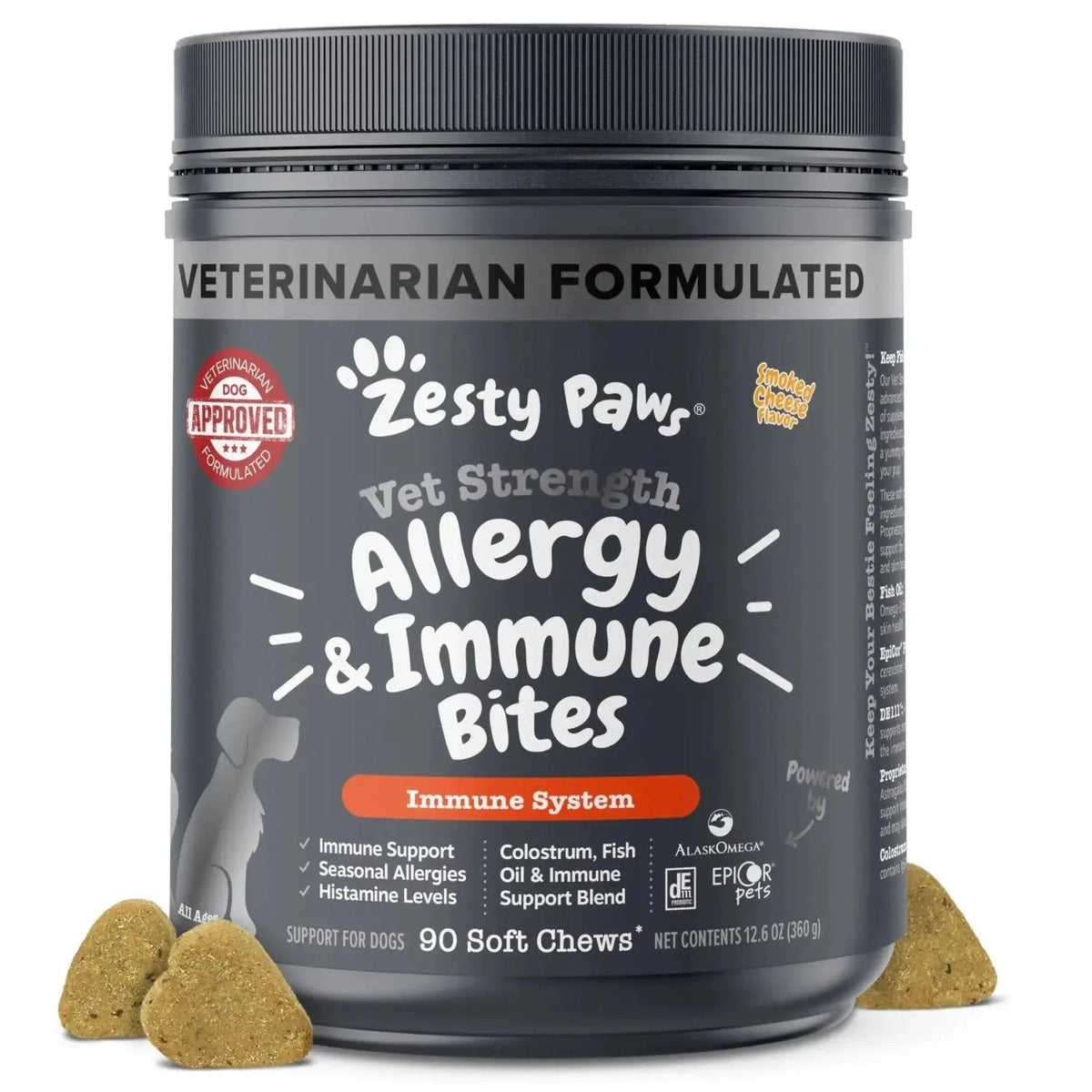 Zesty Paws Dog Allergy Relief- Dog Itching Skin Relief- Dog Probiotics for Itchy Skin and Itchy Ears- Dog Allergy Paw