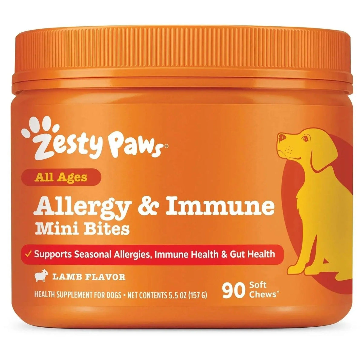 Zesty Paws Dog Allergy Relief- Dog Itching Skin Relief- Dog Probiotics for Itchy Skin and Itchy Ears- Dog Allergy Paw